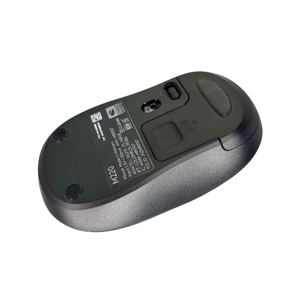 Logitech M220 Wireless Mouse -‎ Compact Design, Reliable Performance, Black